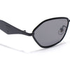 Oval Sunglasses (Black Lens | Black Frame - MG9146)