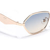 Oval Sunglasses (Grey & Brown Lens | Golden Frame - MG9148)