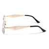 Oval Sunglasses (Grey & Brown Lens | Golden Frame - MG9148)