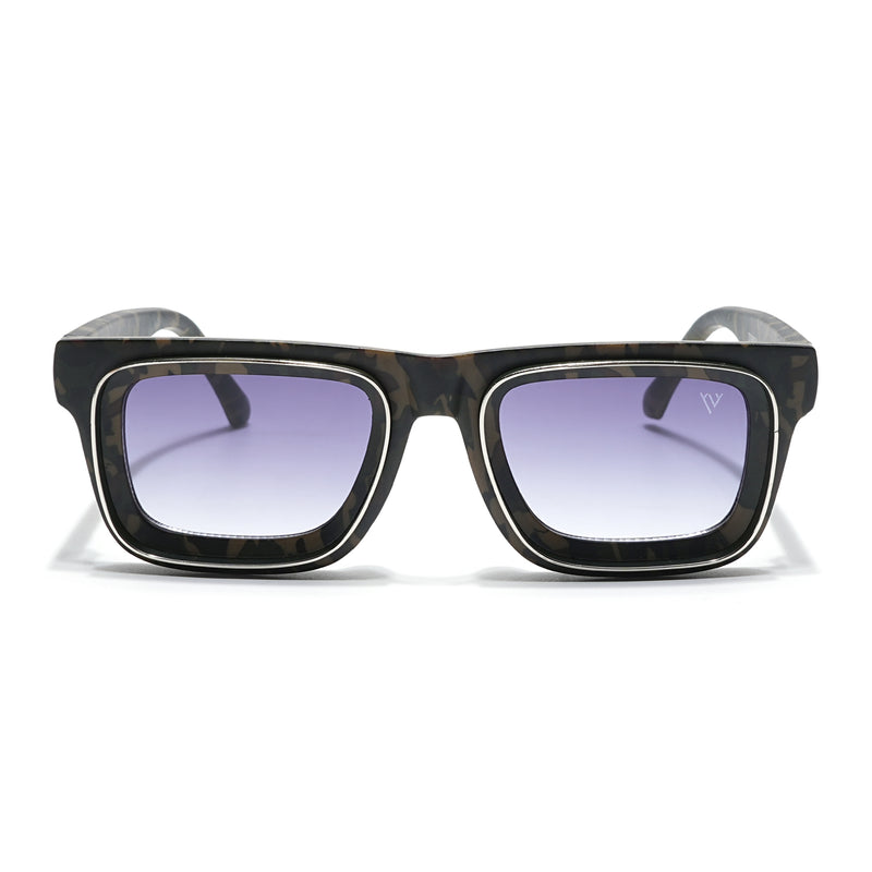 Smuggler | Military & Silver Unisex Sunglasses | Grey & Clear Lens - MG6424
