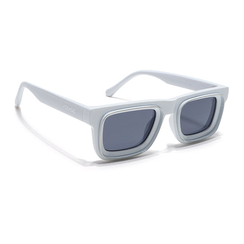 Smuggler | White & Silver Unisex Sunglasses | Black Lens - MG6425
