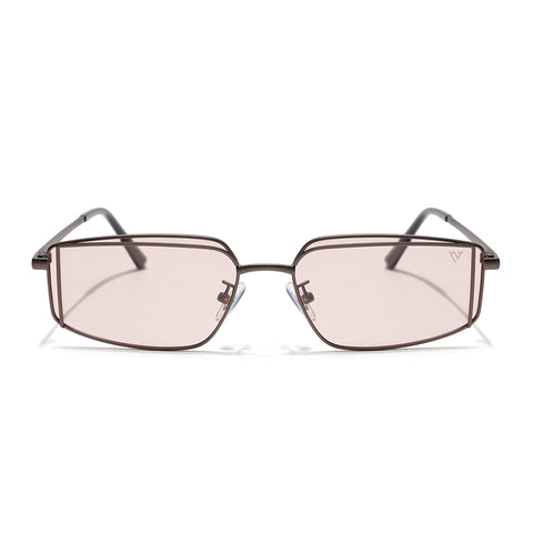 Predator | Brown Rectangle Polarized Sunglasses |  Brown Frame - PMG7641