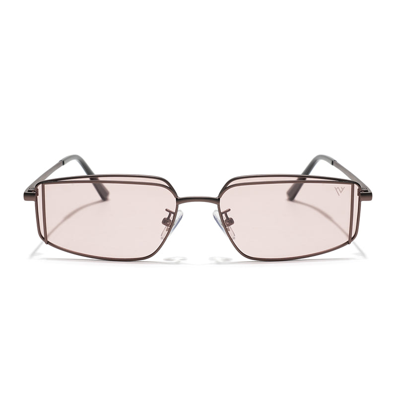 Predator | Brown Rectangle Polarized Sunglasses |  Brown Frame - PMG7641