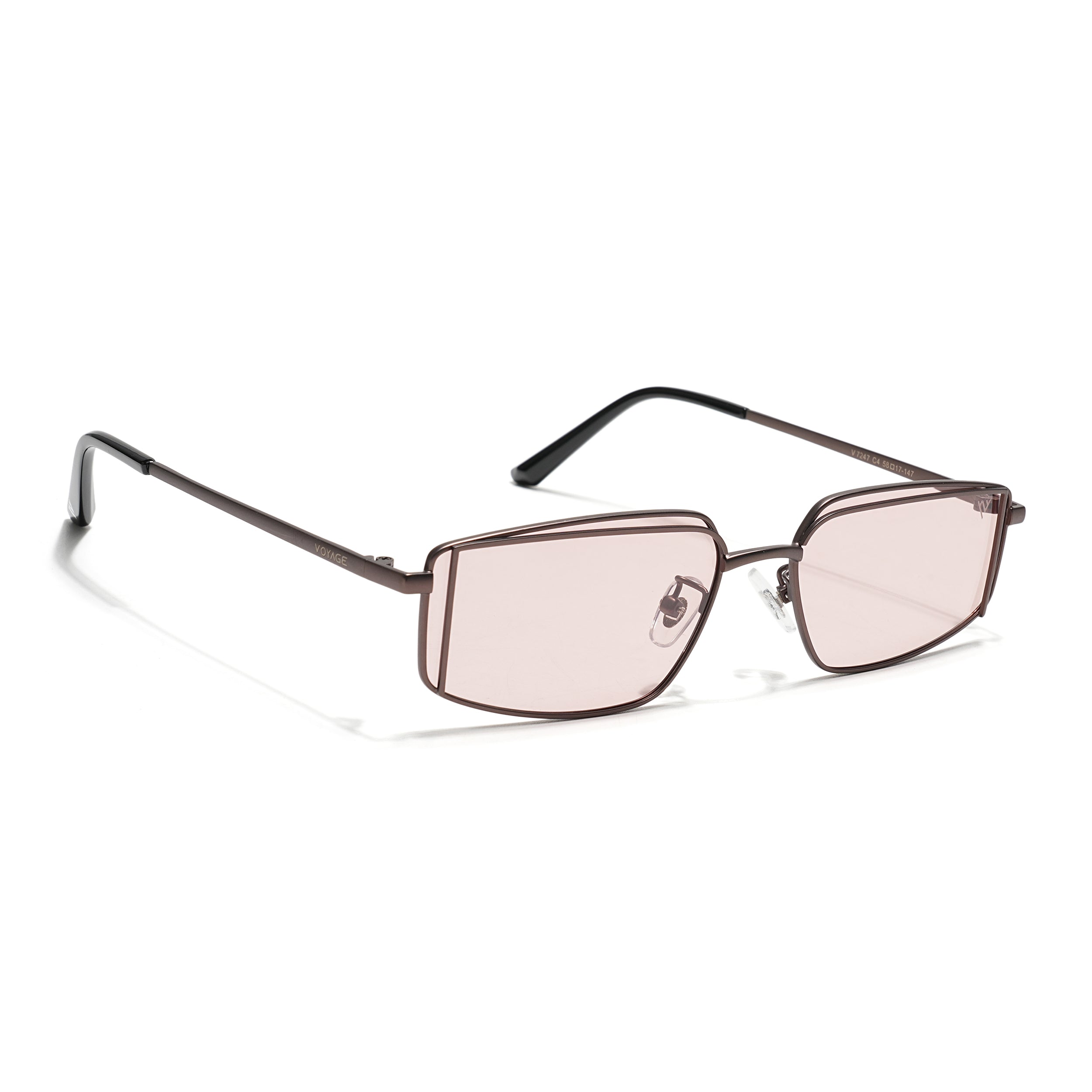 Predator | Brown Rectangle Polarized Sunglasses |  Brown Frame - PMG7641