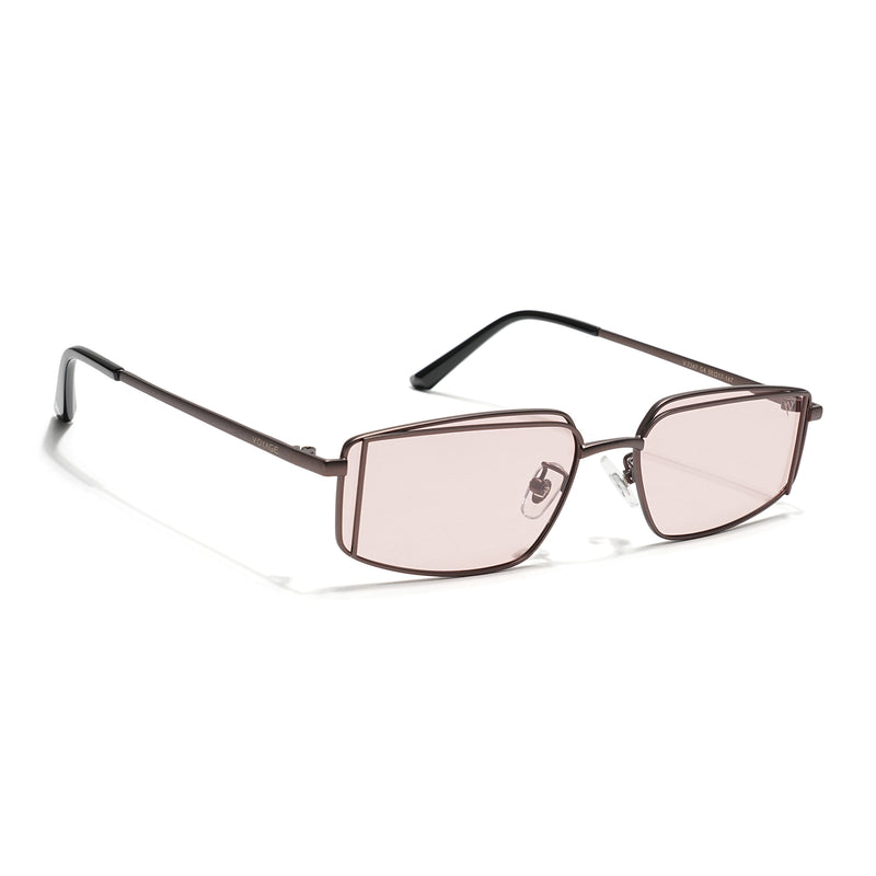 Predator | Brown Rectangle Polarized Sunglasses |  Brown Frame - PMG7641