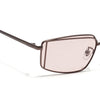 Predator | Brown Rectangle Polarized Sunglasses |  Brown Frame - PMG7641