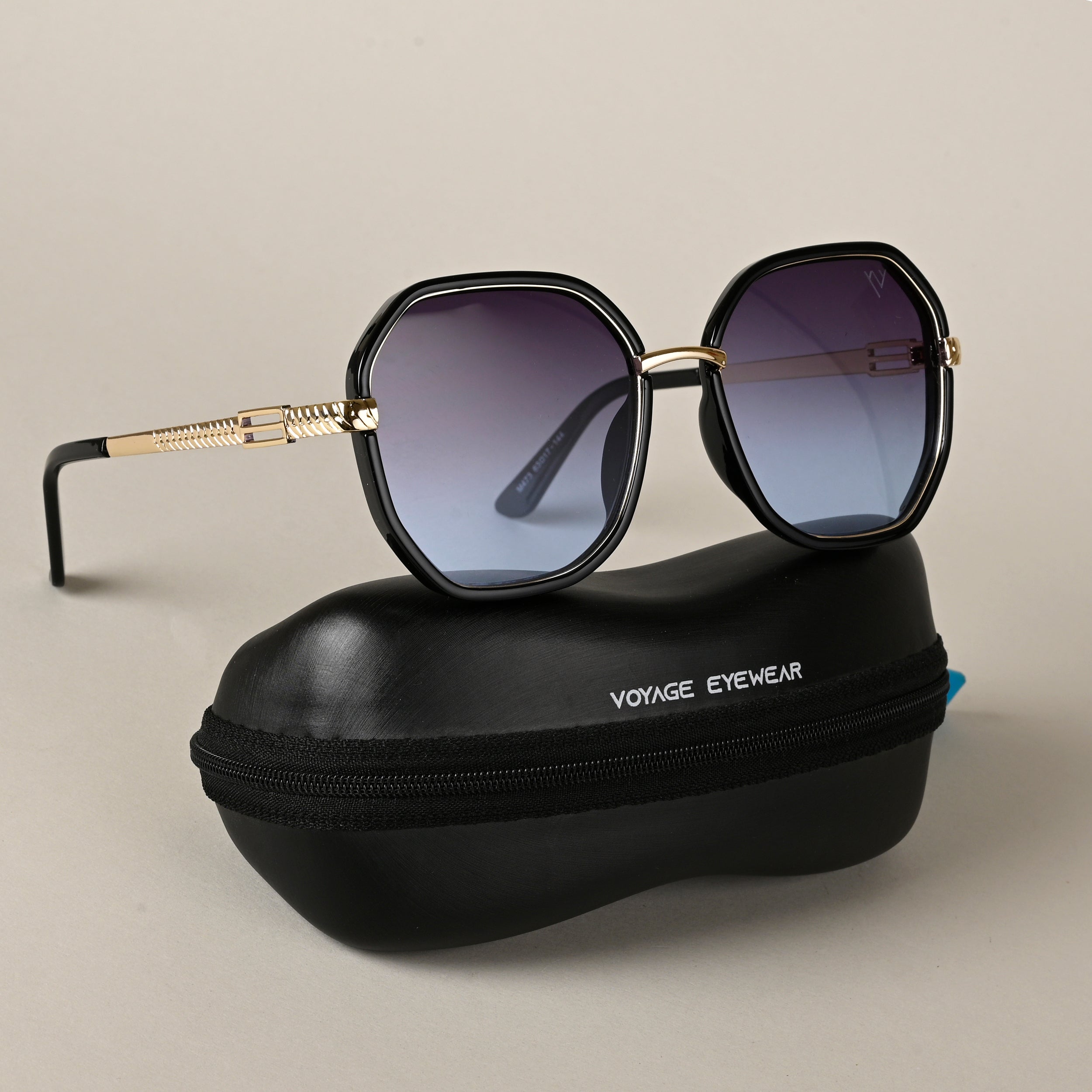 Voyage Voilet & Blue Geometric Sunglasses for Men & Women (473MG4199)