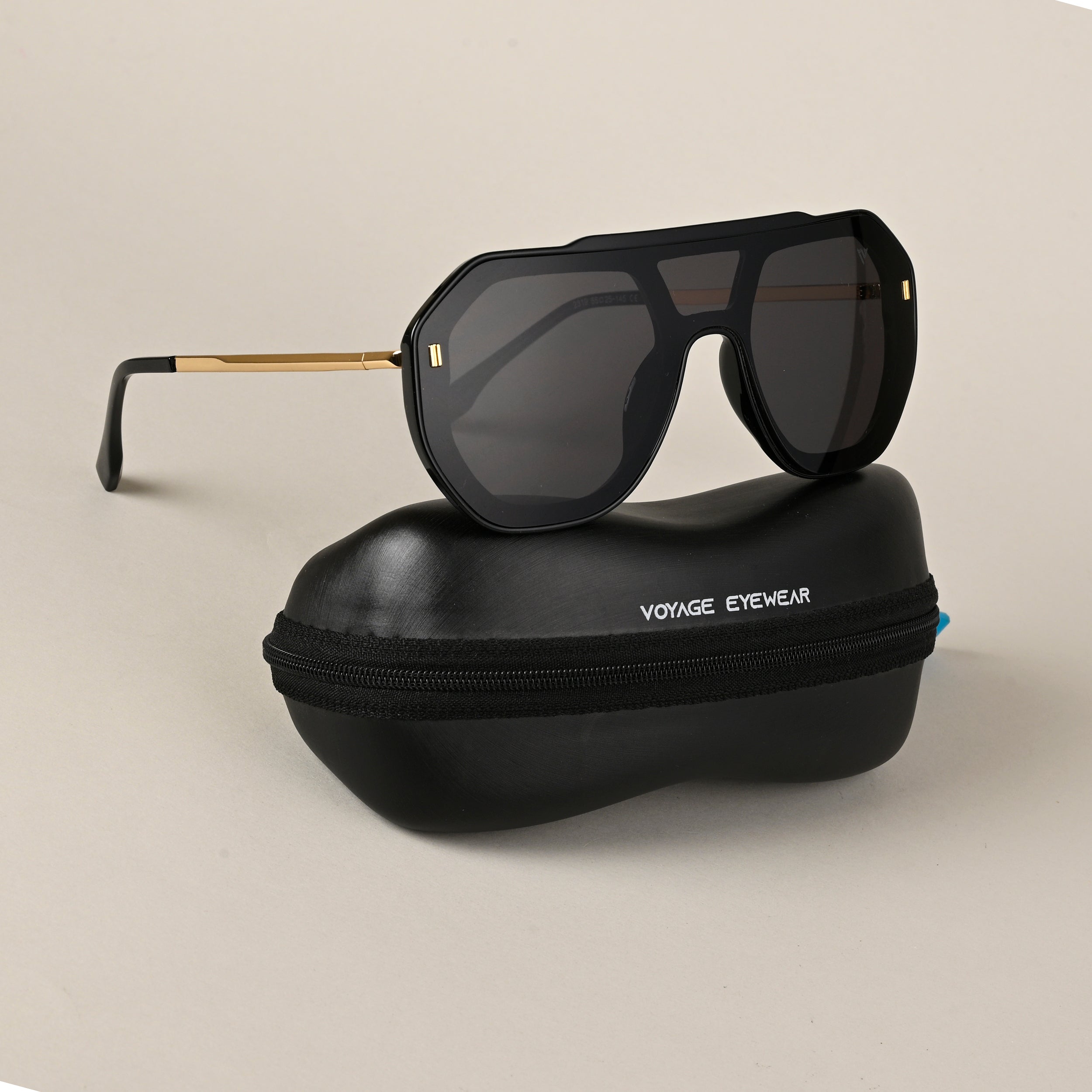 Voyage Black Wayfarer Sunglasses for Men & Women - MG4181