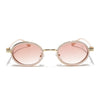 Oval Sunglasses (Light Brown Lens | Golden & Nude Frame - MG6350)