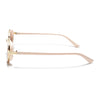 Oval Sunglasses (Light Brown Lens | Golden & Nude Frame - MG6350)