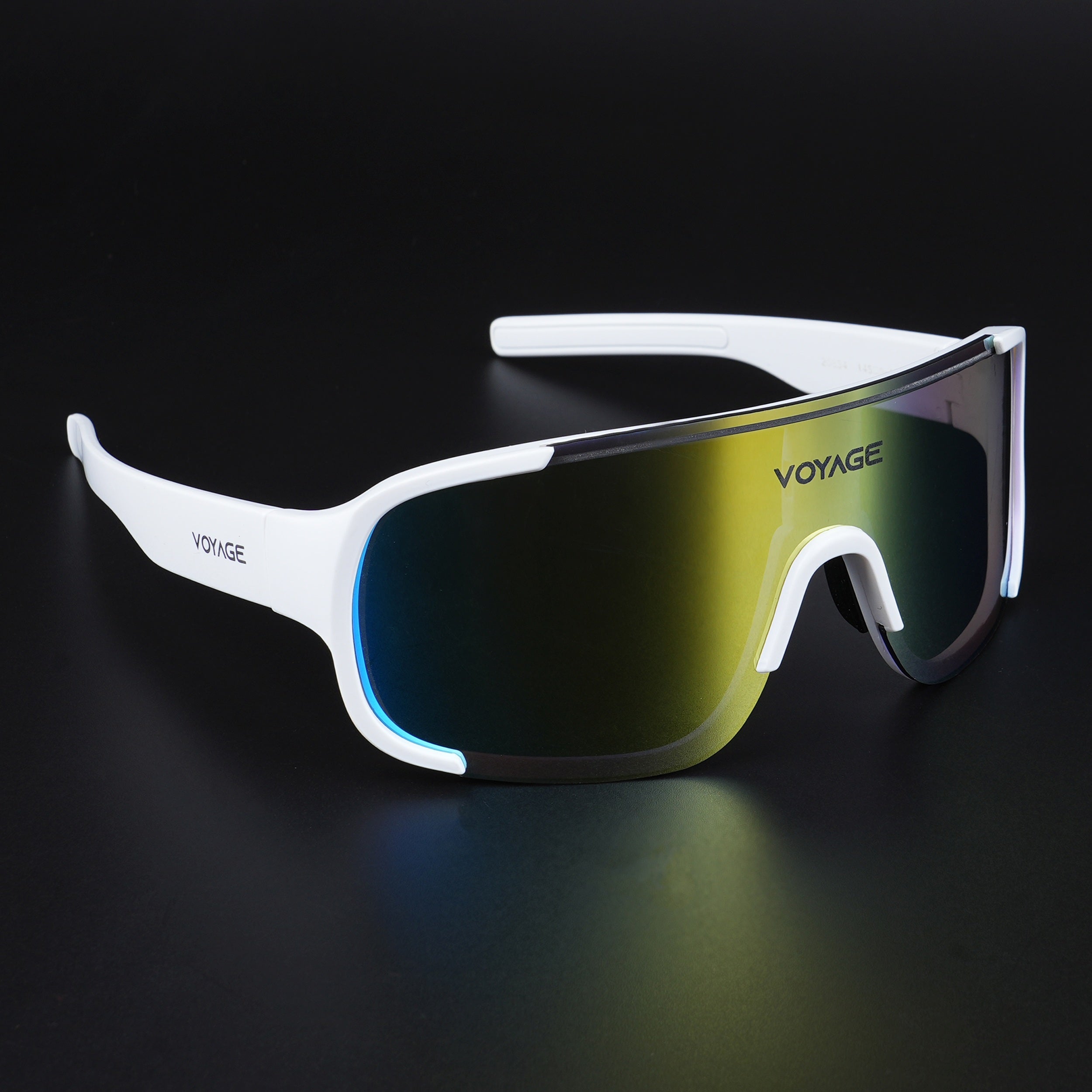 Drift Sunglasses (Multicolor Lens | White Frame - MG5519)