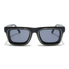 Smuggler | Matte Black & Silver Unisex Sunglasses | Black Lens - MG6421