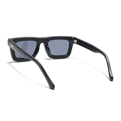 Smuggler | Matte Black & Silver Unisex Sunglasses | Black Lens - MG6421