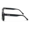 Smuggler | Matte Black & Silver Unisex Sunglasses | Black Lens - MG6421