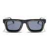 Smuggler | Shine Black & Golden Unisex Sunglasses | Black Lens - MG6422