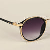 Round Sunglasses (Grey & Clear Lens | Golden Frame  - MG5206)