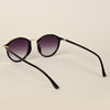 Round Sunglasses (Grey & Clear Lens | Golden Frame  - MG5206)