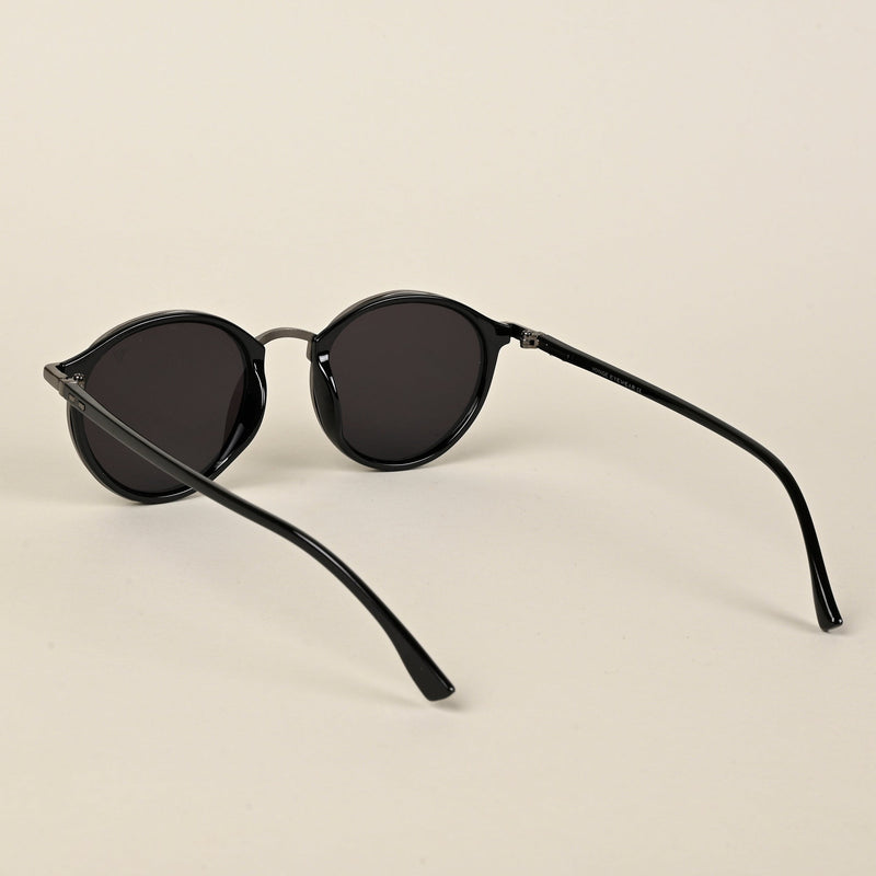 Round Sunglasses (Black Lens | Grey Frame  - MG5207)