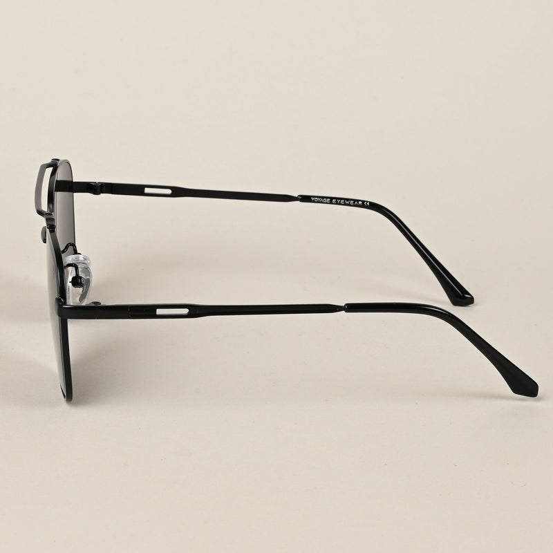 Aviator Sunglasses (Black Lens | Black Frame  - MG5196)