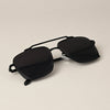 Aviator Sunglasses (Black Lens | Black Frame  - MG5196)