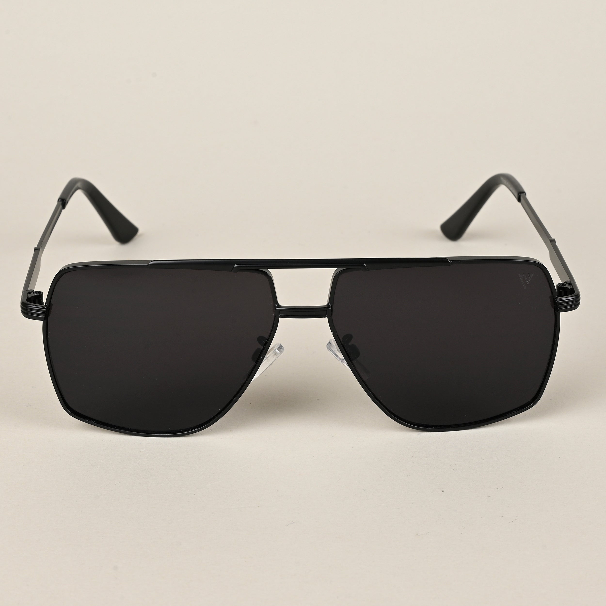 Voyage Aviator Sunglasses for Men & Women (Black Lens | Black Frame  - MG5200)