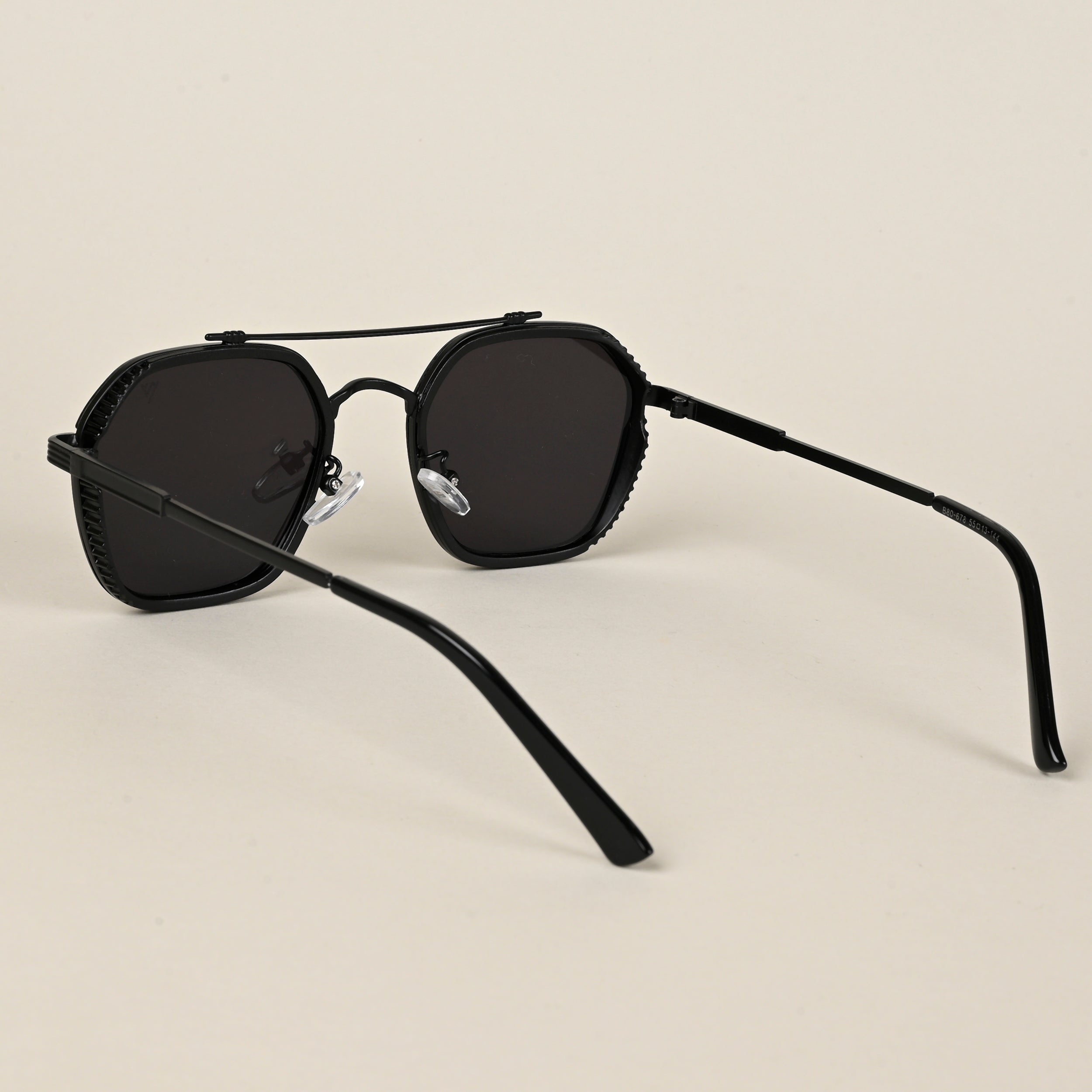 Voyage Wayfarer Sunglasses for Men & Women (Black Lens | Black Frame - MG5197)
