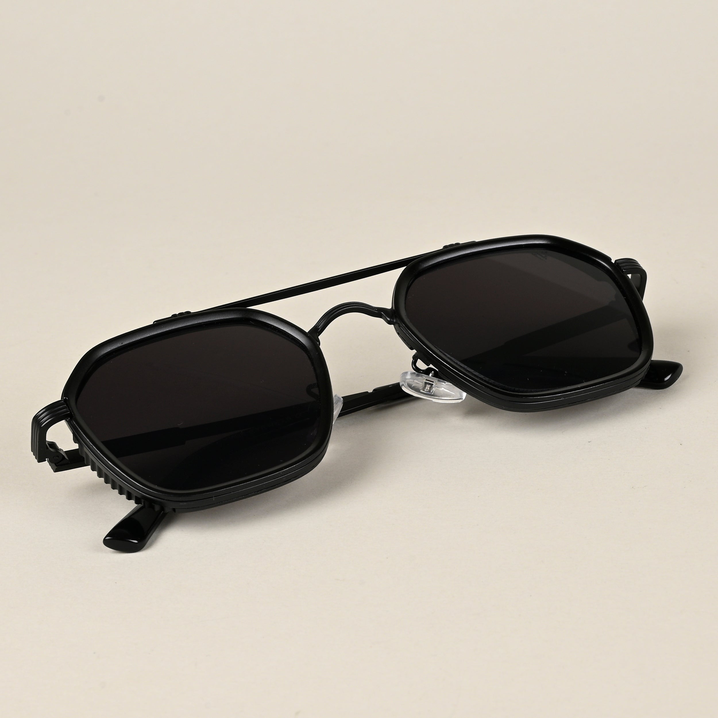 Voyage Wayfarer Sunglasses for Men & Women (Black Lens | Black Frame - MG5197)
