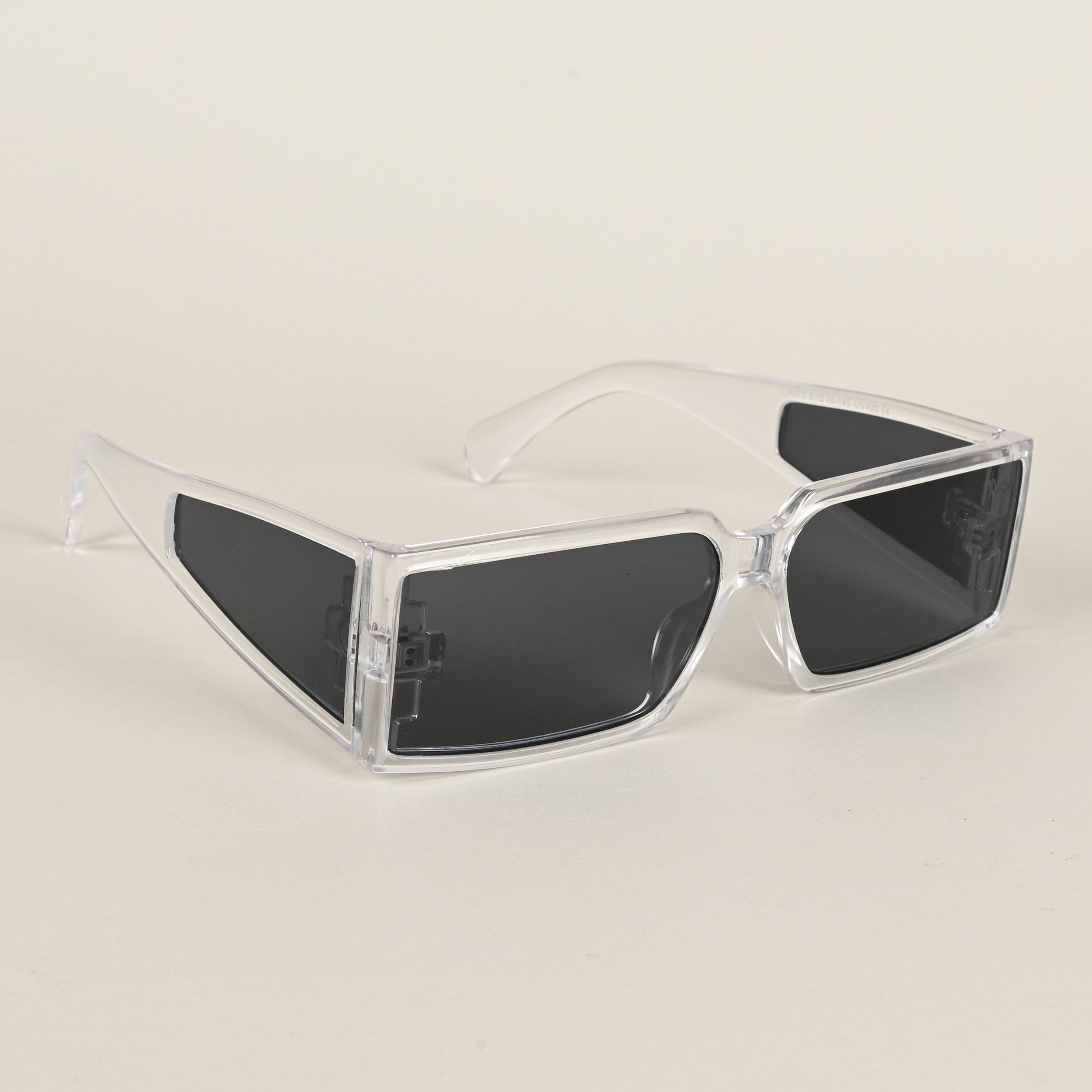 Voyage Black Rectangle Sunglasses for Men & Women (LH070MG4510)