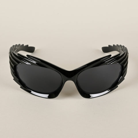 Black Wrap Around Sunglasses - MG4512