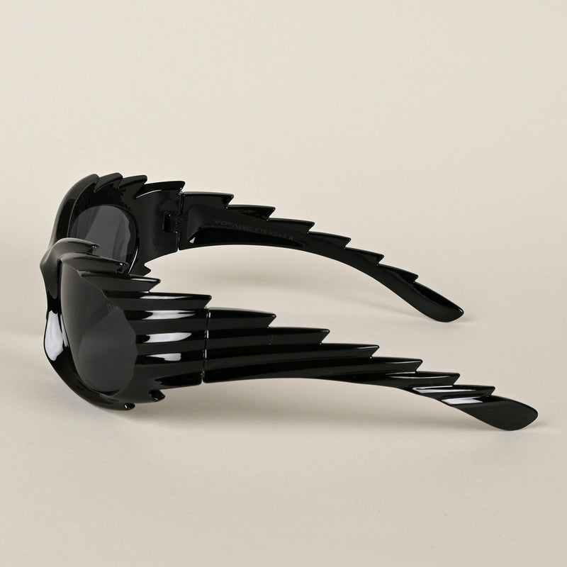 Black Wrap Around Sunglasses - MG4512