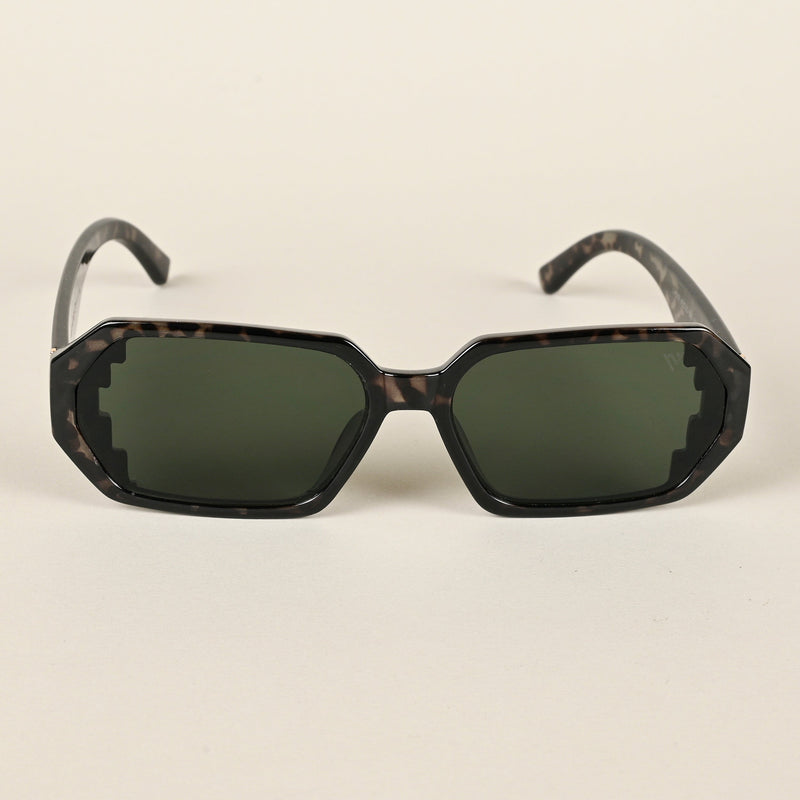 Rectangle Green Sunglasses (LH069MG4507)