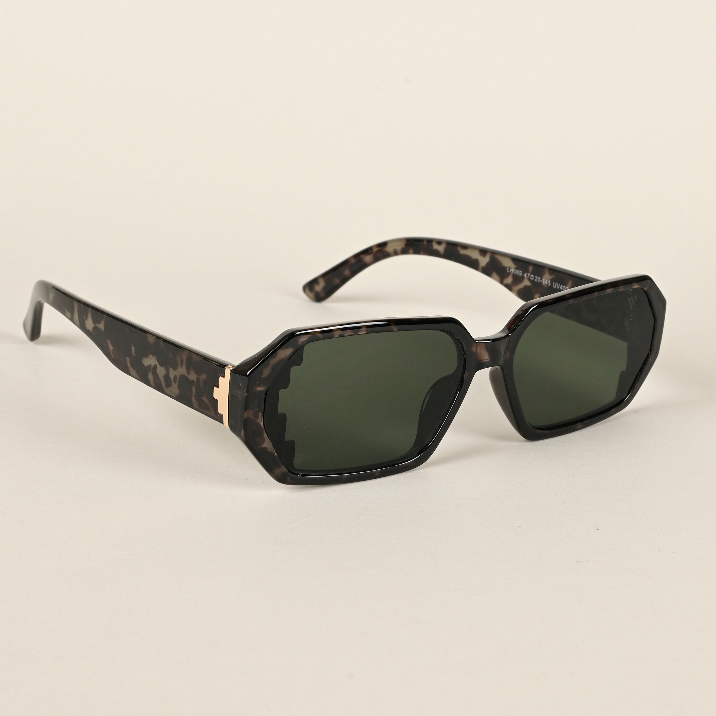 Voyage Green Rectangle Sunglasses for Men & Women (LH069MG4507)