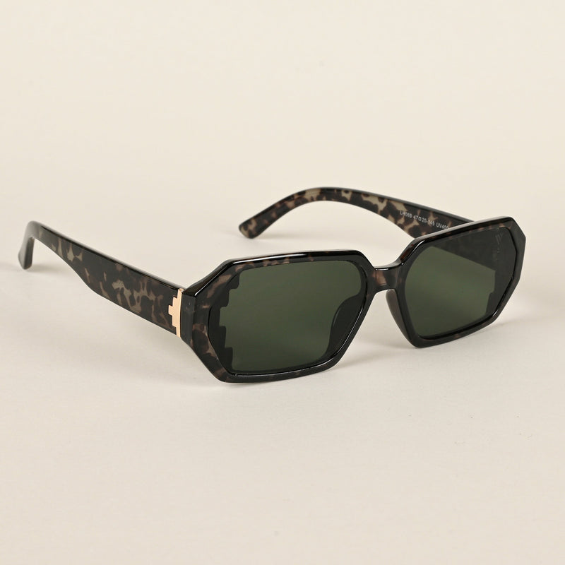 Rectangle Green Sunglasses (LH069MG4507)