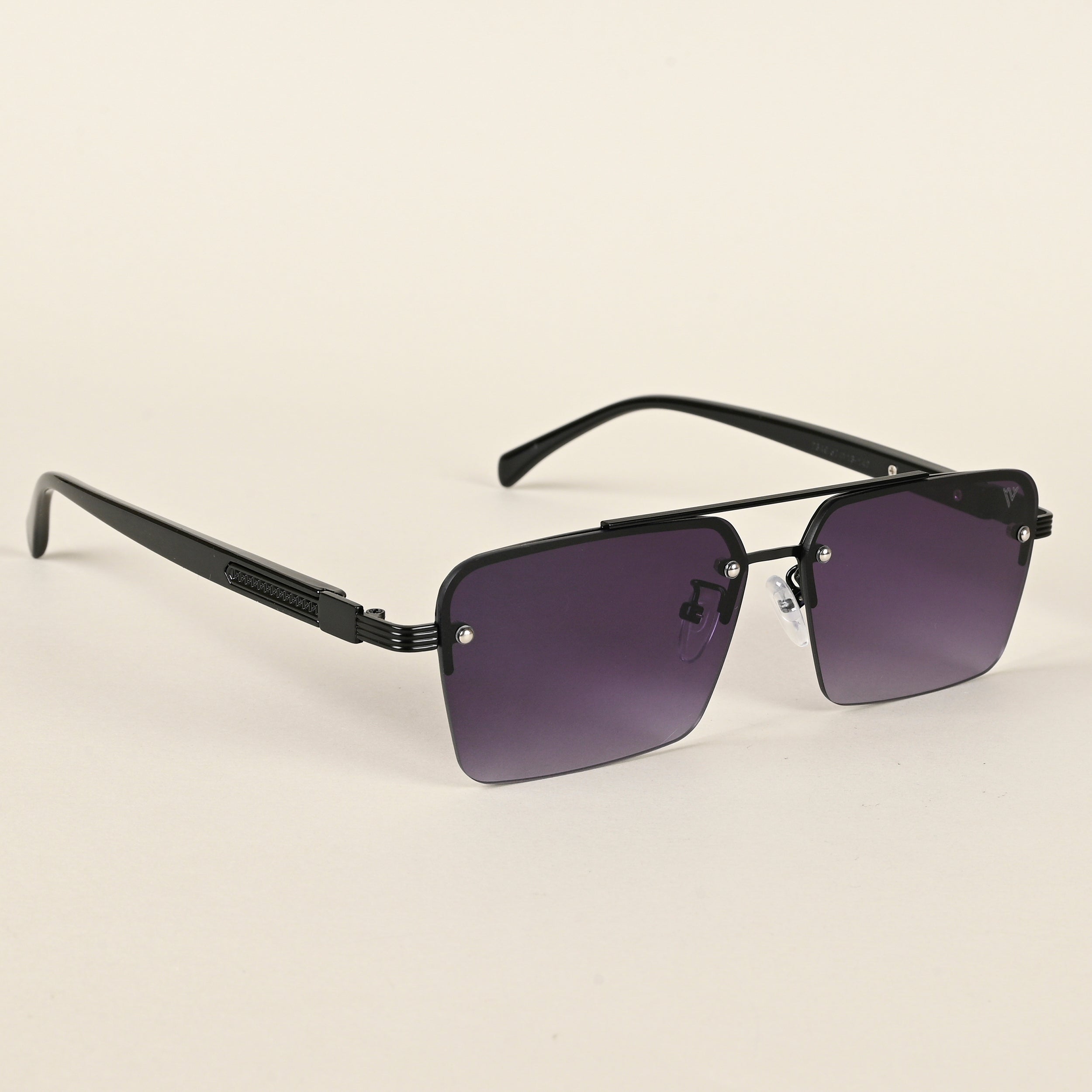 Voyage Purple Rectangle Sunglasses for Men & Women - MG4501
