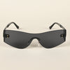 Black Wrap Around Sunglasses - MG4522
