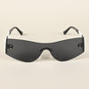 Black Wrap Around Sunglasses - MG4523