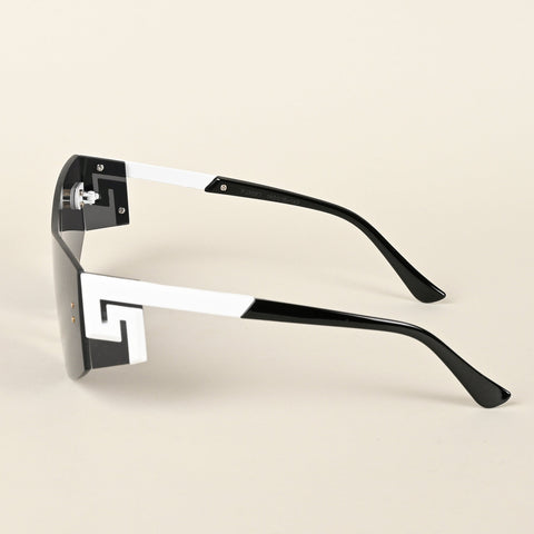 Black Wrap Around Sunglasses - MG4523