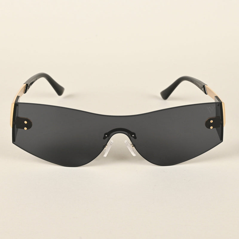 Black Wrap Around Sunglasses - MG4519