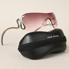 Wrap Around Brown & Pink Sunglasses - MG4514