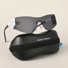 Black Wrap Around Sunglasses - MG4523