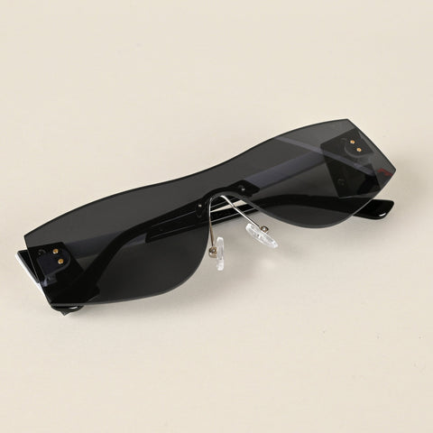 Black Wrap Around Sunglasses - MG4523