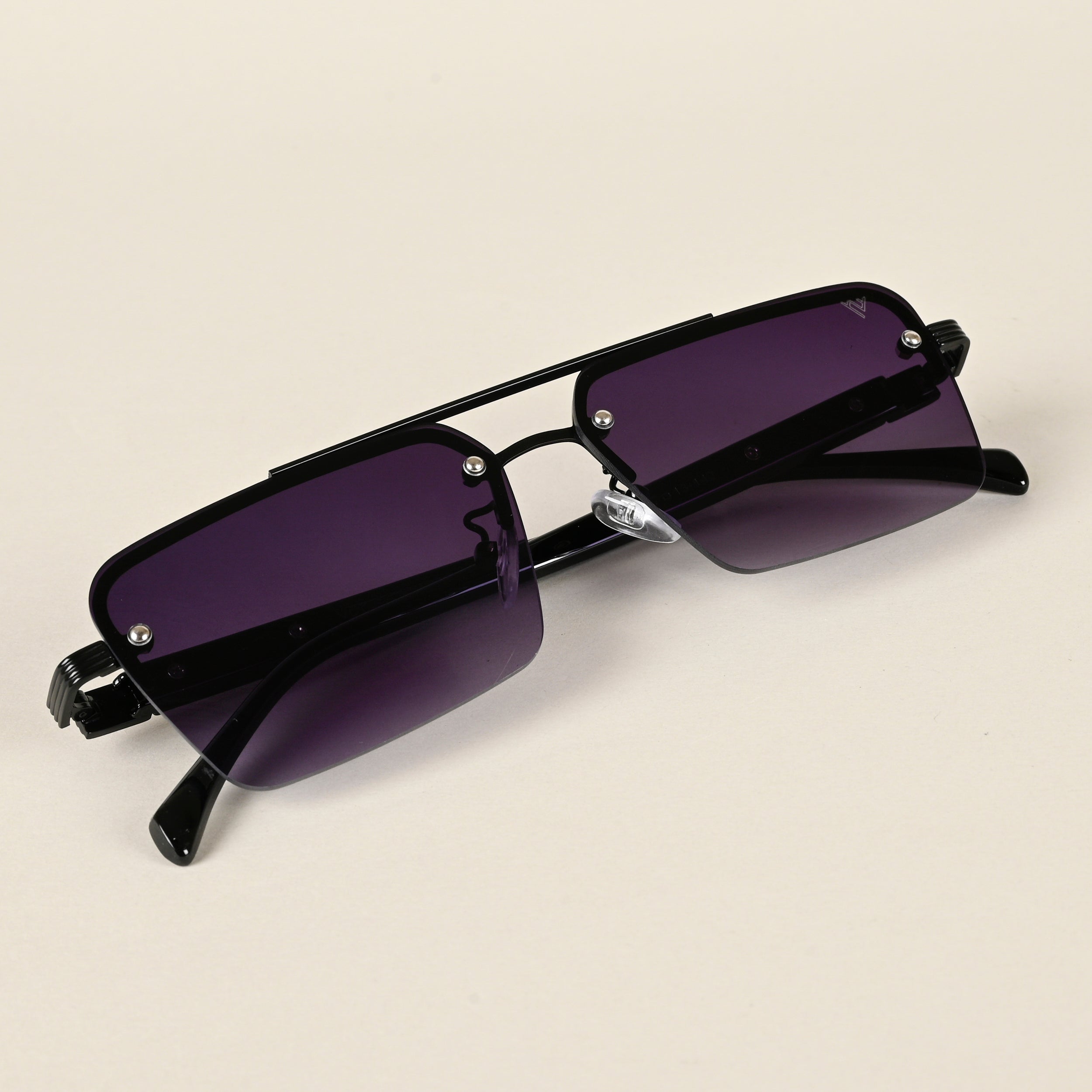 Voyage Purple Rectangle Sunglasses for Men & Women (2349MG4501)