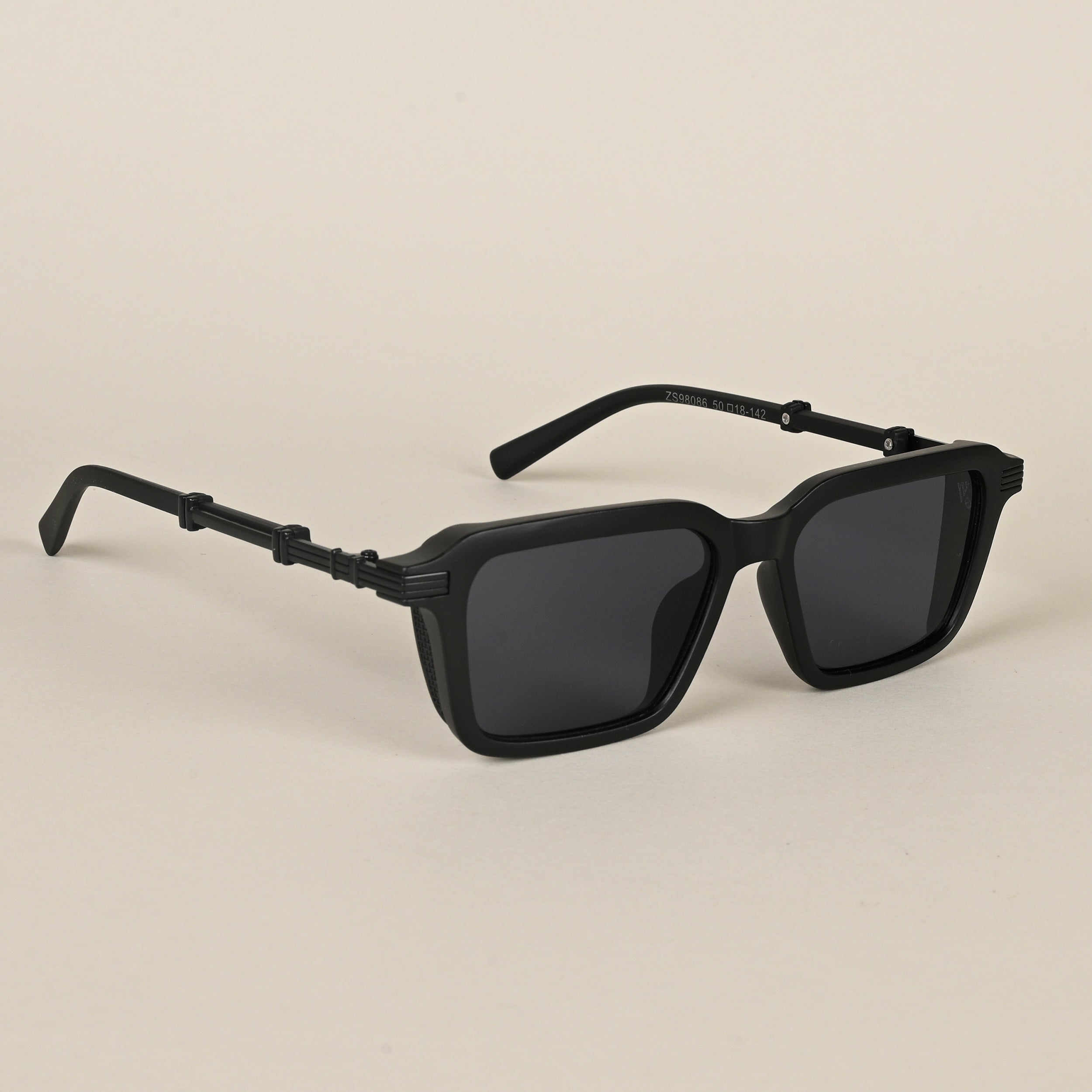 Voyage Black Wayfarer Sunglasses for Men & Women (98086MG4566)