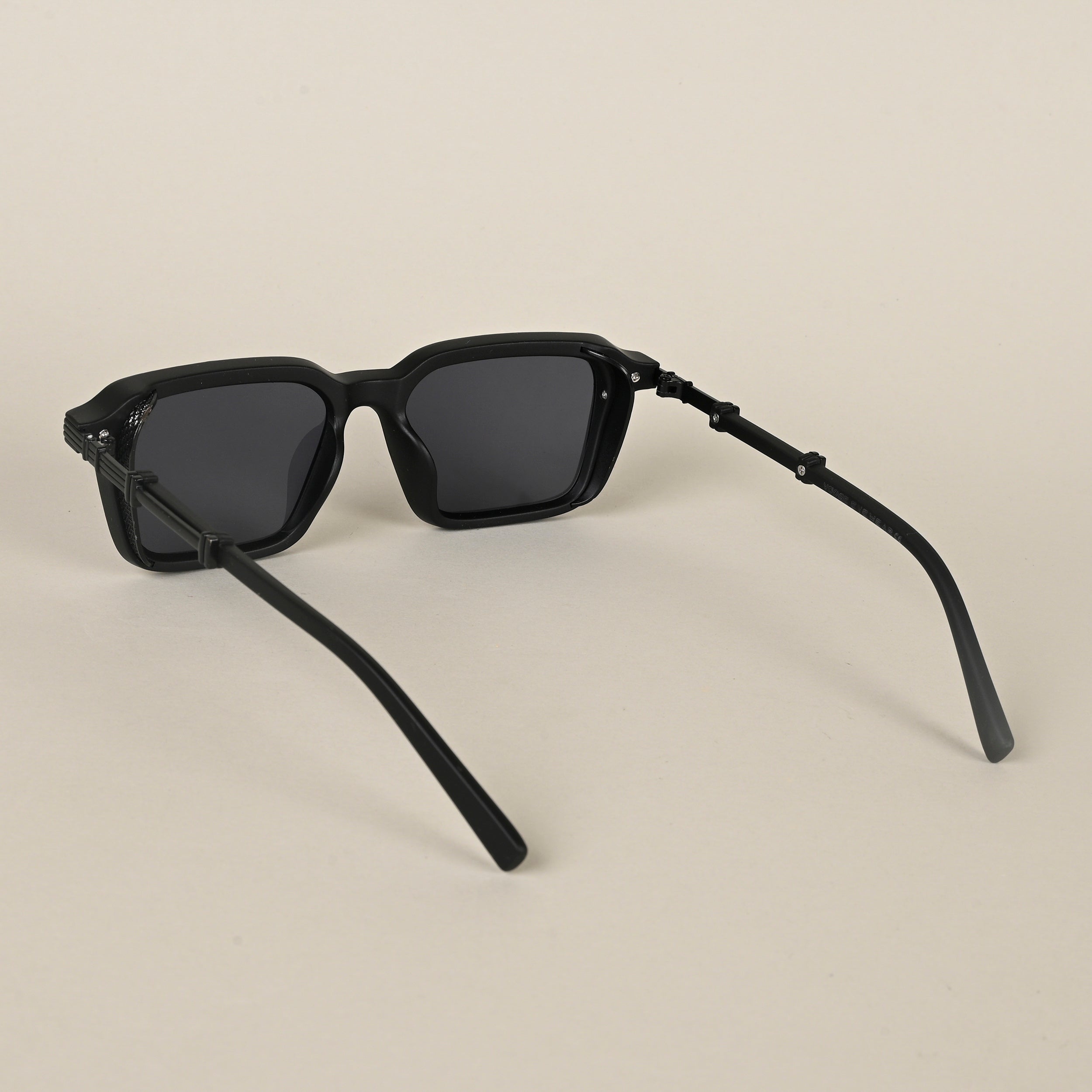 Voyage Black Wayfarer Sunglasses for Men & Women (98086MG4566)