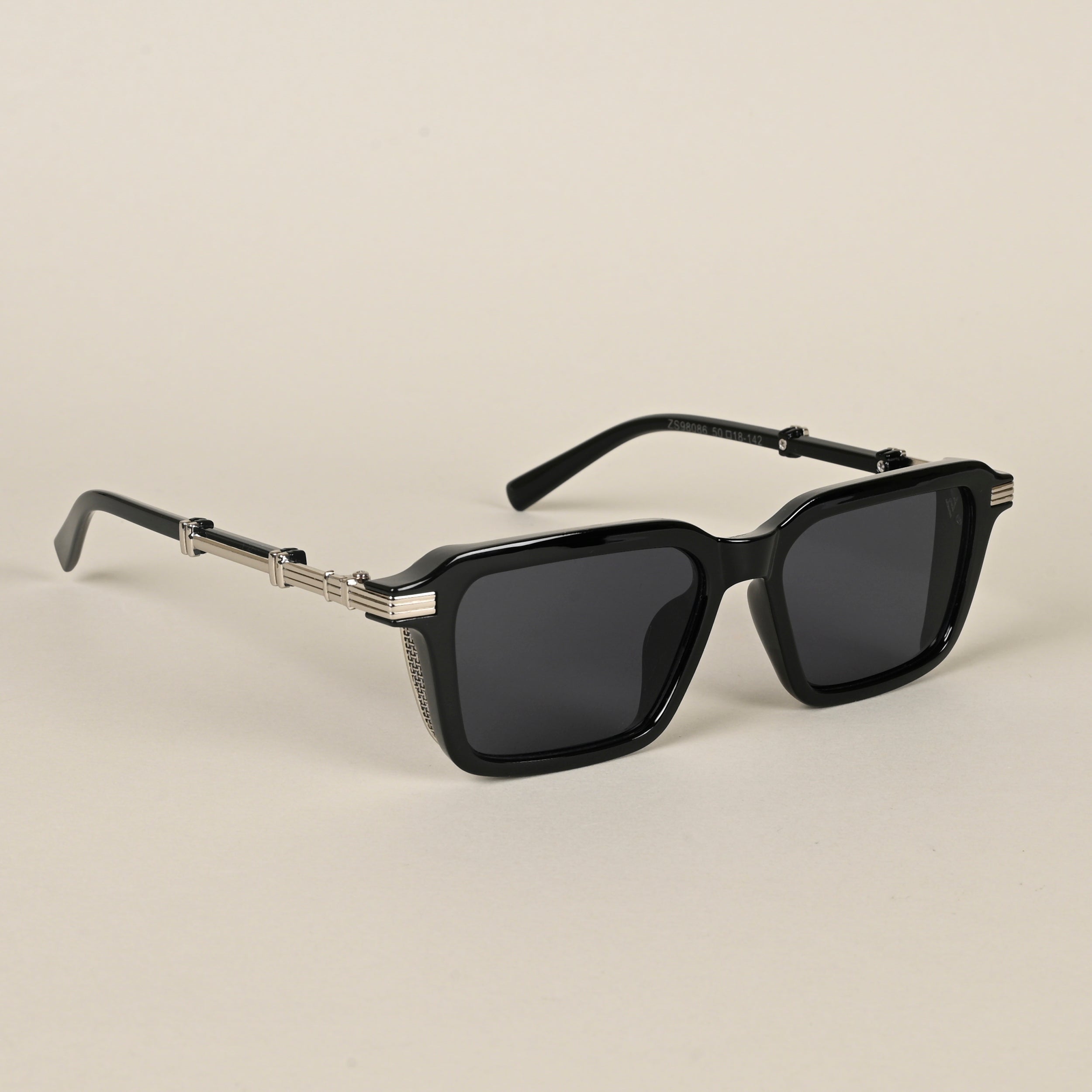 Voyage Black Wayfarer Sunglasses for Men & Women (98086MG4568)