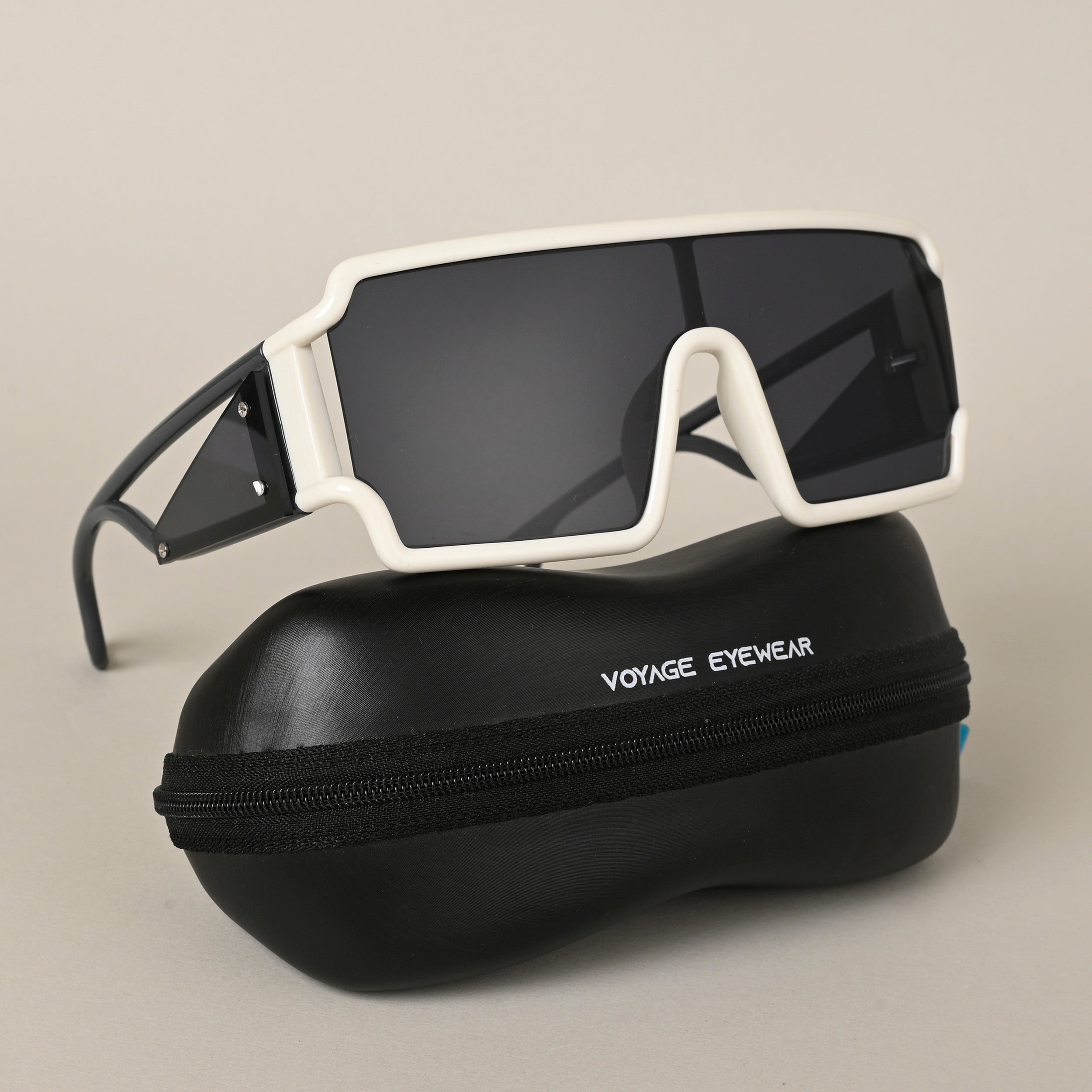 Voyage White Wayfarer Sunglasses for Men & Women (LH073MG4565)