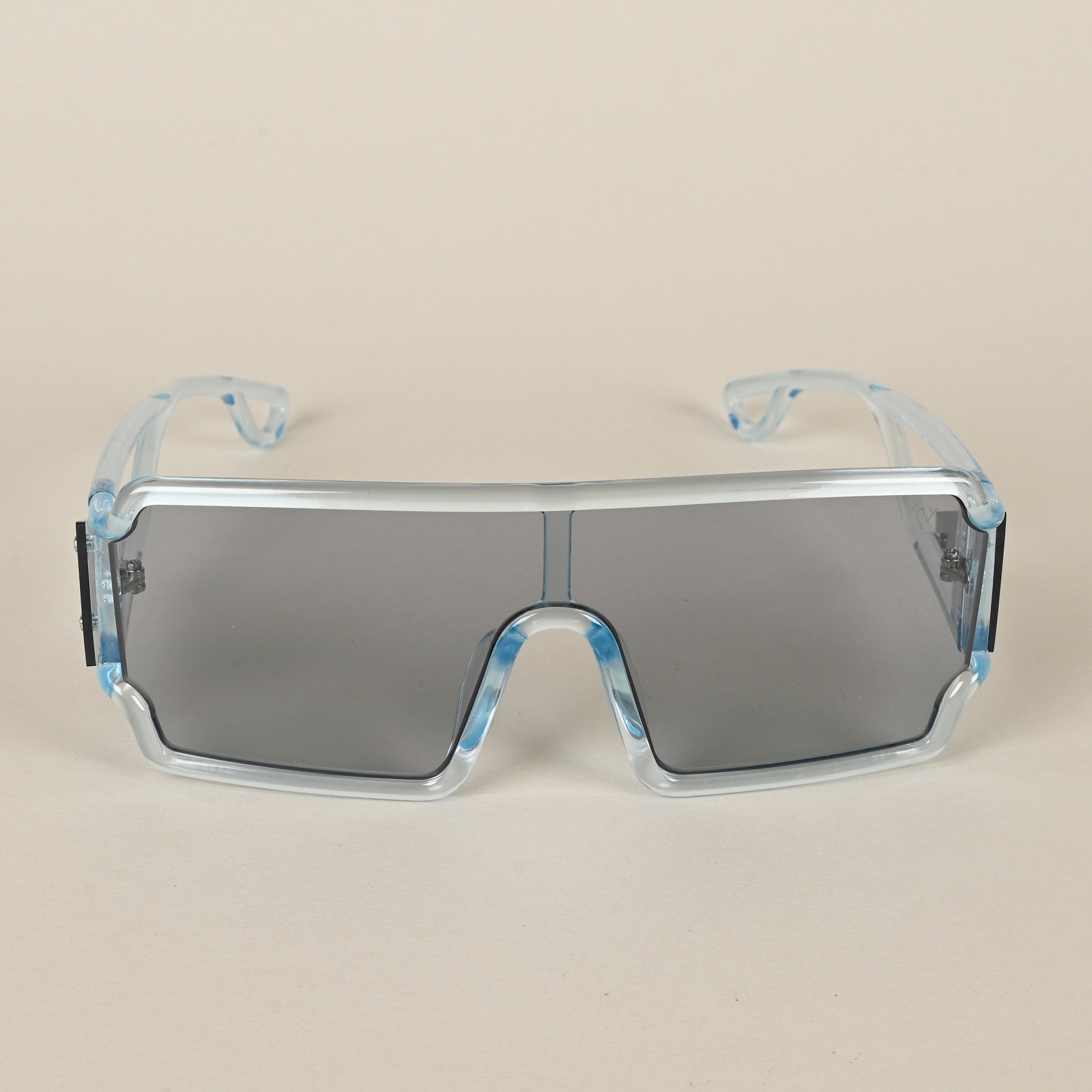 Voyage Transparent Blue Wayfarer Sunglasses for Men & Women (LH073MG4562)