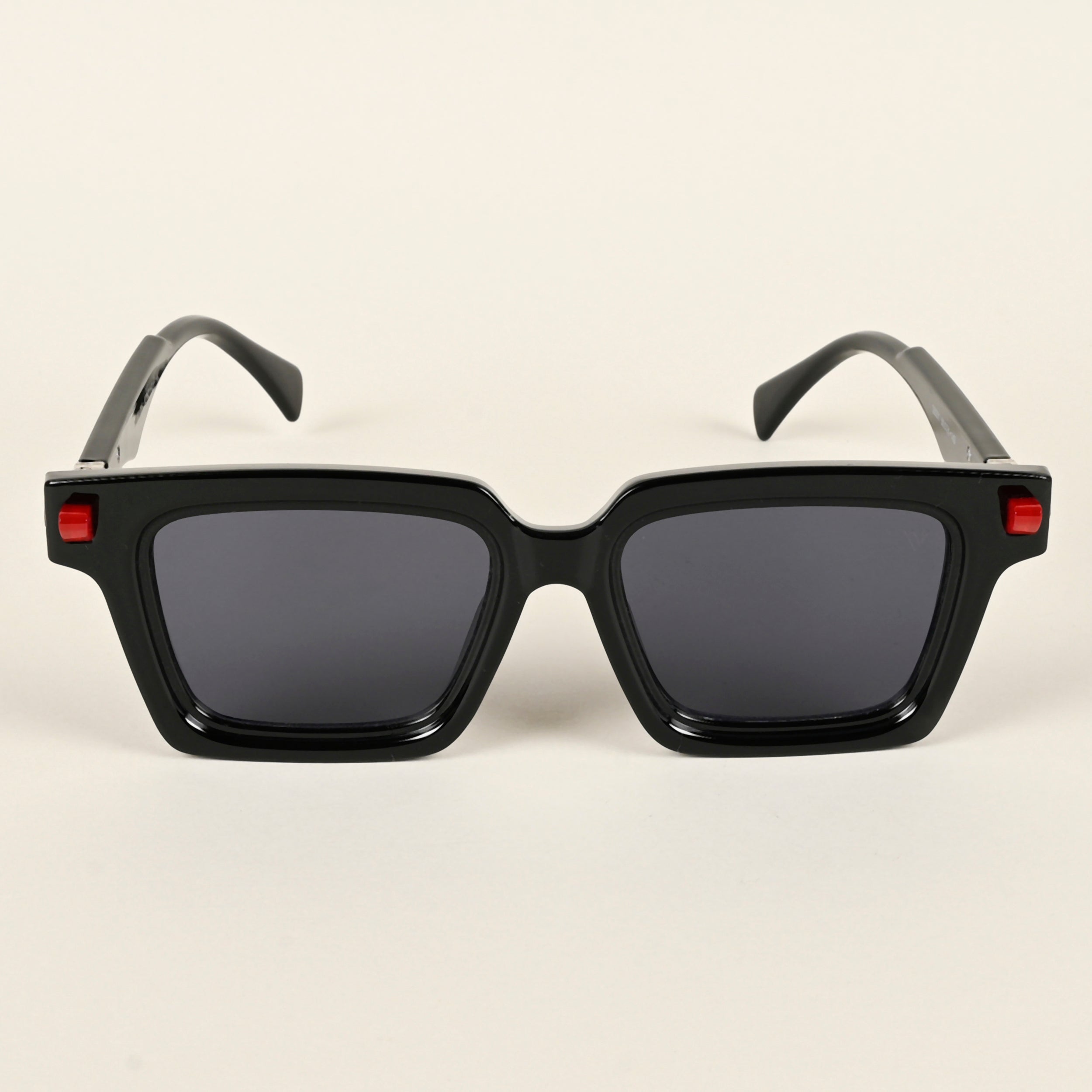 Voyage Shine Black Square Sunglasses for Men & Women - MG4875