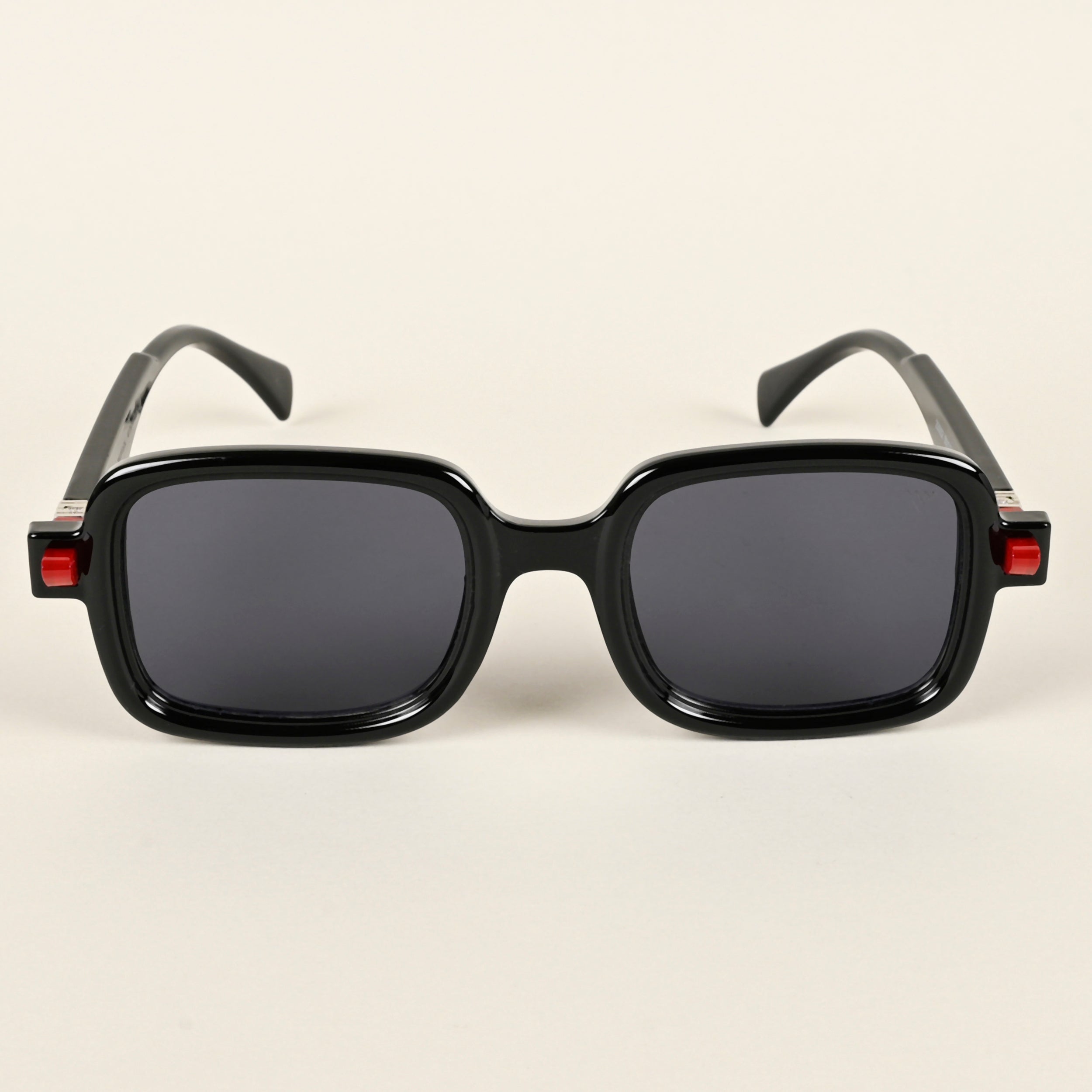 Voyage Shine Black Square Sunglasses for Men & Women - MG4885
