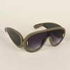 Wayfarer Sunglasses (Grey & Clear Lens | Green Frame - MG4976)
